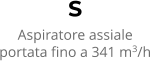 S Aspiratore assiale portata fino a 341 m3/h
