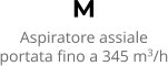 M Aspiratore assiale portata fino a 345 m3/h