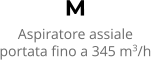M Aspiratore assiale portata fino a 345 m3/h